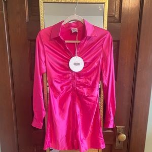 Zena Mini Dress - Pink - Princess Polly